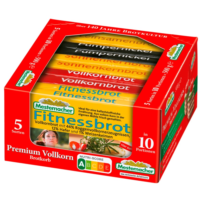 Mestemacher Vollkorn-Brotkorb sortiert 500g